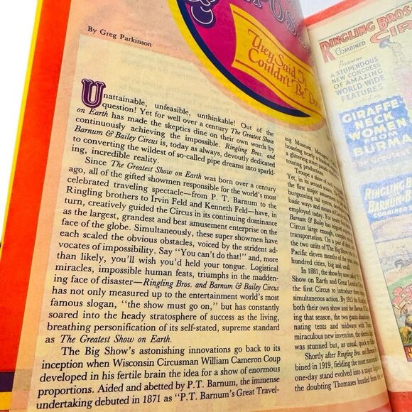 1985 Ringling Bros Barnum & Bailey Circus 100 Yr Souvenir Program - Picture 7 of 8